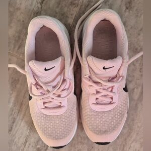 Nike Light Pink and White Running Shoes